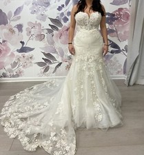 Wedding dress: Altered to 34DD, 28 waist, 5  4  