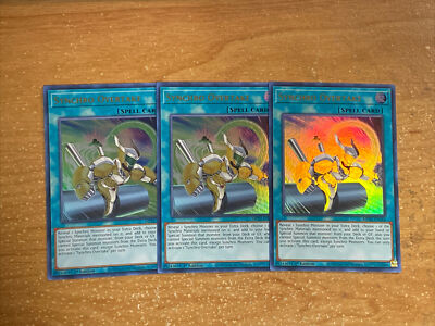  3x YUGIOH Synchro Overtake MP22-EN164  ULTRA RARE PLAYSET 1ST EDITION