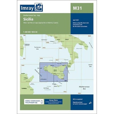 Imray Karte M31: Sizilien | Neueste Ausgabe