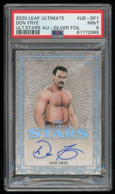 Don Frye PSA 9 #1/3 Silver 2020 Leaf Ultimate Wrestling UFC MMA