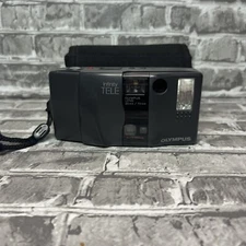 Olympus Infinity TELE 35mm/70mm BIAXIAL OPTICAL SYSTEM CAMERA - Tested/Works