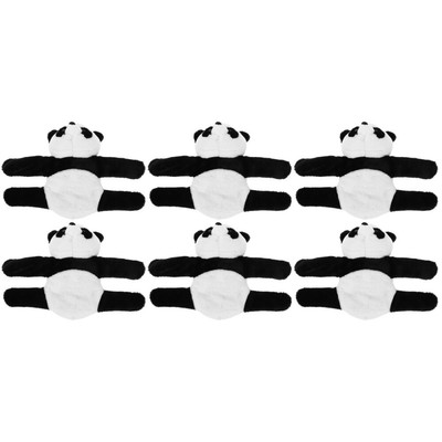  6 Stück Stofftier Slap Armband Plüsch Panda Slap Band Handgelenk Band Stofftier