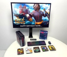 FULLY PERSONALISED Childs Adults Gaming PC Birthday Cake Topper | Sea of Thieves