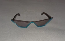 Lol Surprise OMG Doll Miss Glam Sparkly Black Teal Frame Glasses Sunglasses
