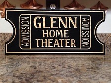 Movie Poster Home Theater Decor Man Cave Sign Personalized Gift Movie Room Decor
