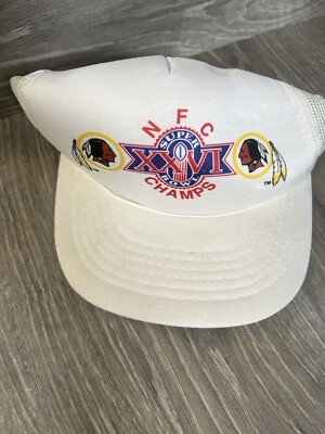 Washington Redskins 1992 SUPER BOWL XXVI Trucker Snapback Hat NFC 1991 ...