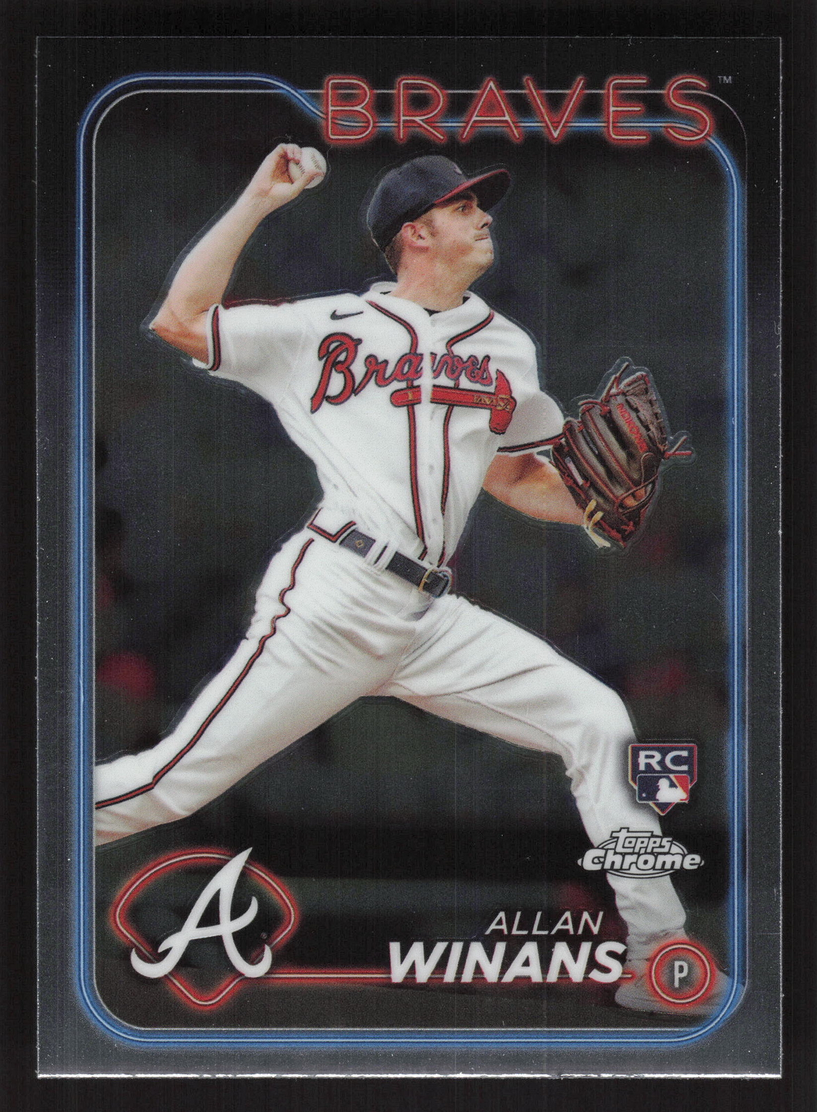 2024 Topps Chrome #249 Allan Winans RC Atlanta Braves
