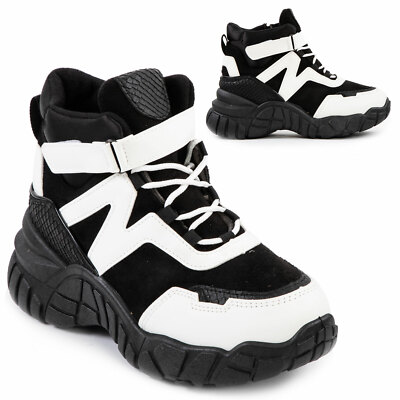 TOOCOOL SG-12 Women's Shoes Sneakers Multicolor Platform Platform Lace Up Sports