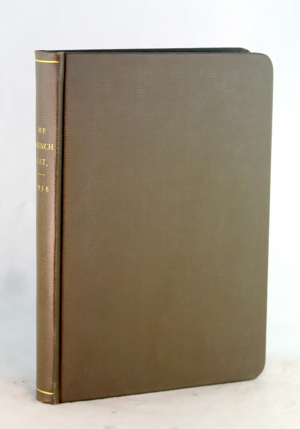 Manufacture Francaise d'Armes & Cycles de Saint-Etienne 1938 MAS Catalog HC