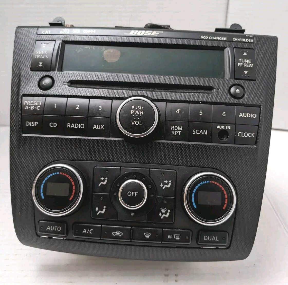 07 08 09 NISSAN Altima BOSE AM FM Radio 6 Disc Changer CD 28185
