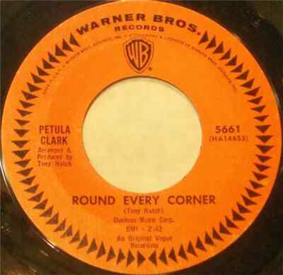 Petula Clark Round Every Corner Vinyl Single 7inch Warner