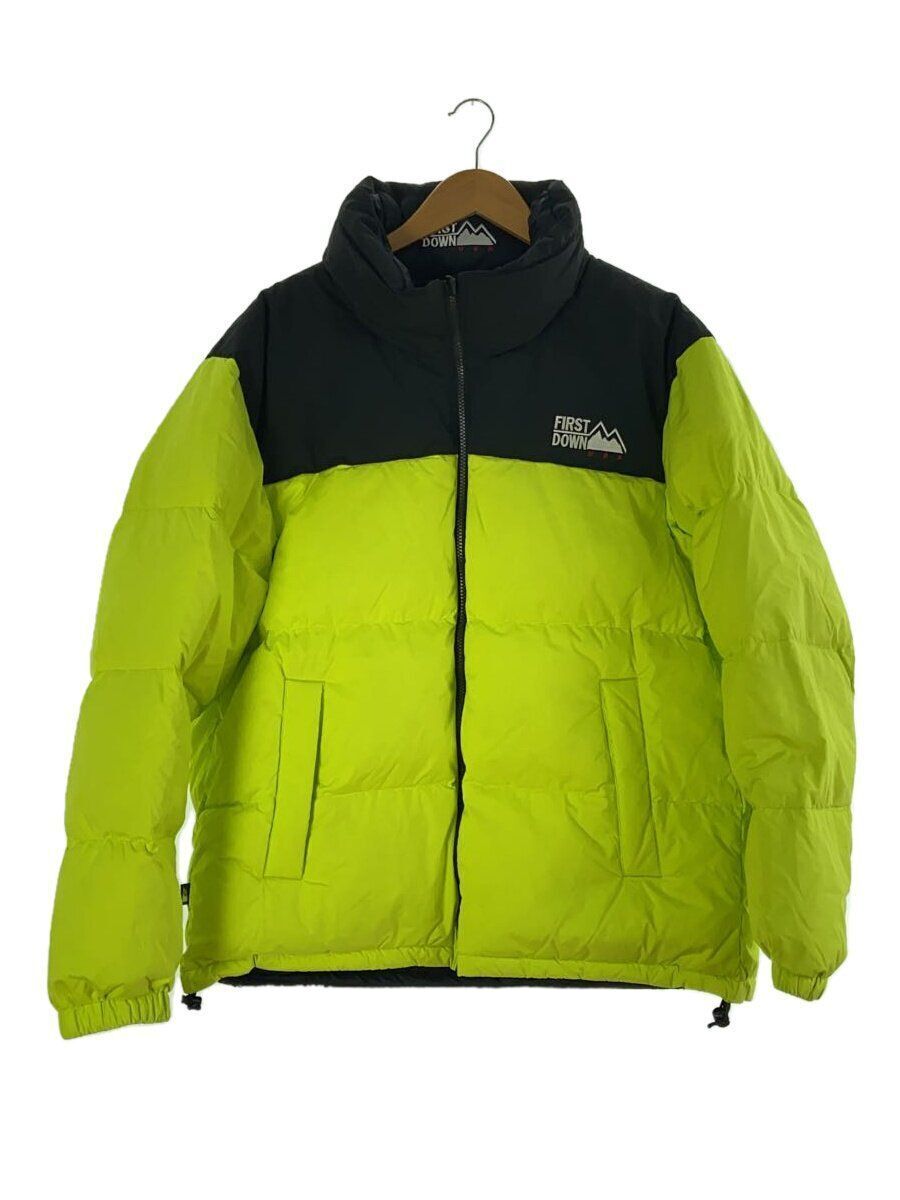 FIRST DOWN Jacket with Tag Reversible XL Polyester Yellow FIRST DOWN Jacket with Tag Reversible XL Polyester Yellow
