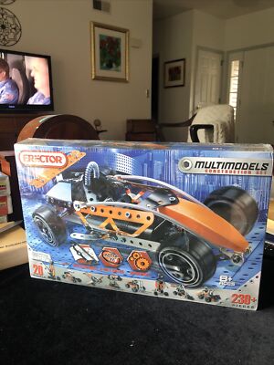 ERECTOR 7550 MULTIMODELS CONSTRUCTION SET 20 MODELS 230+ PIECES SEALED!