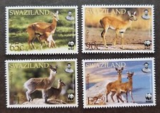 *LIVRAISON GRATUITE Swaziland WWF Klipspringer Oribi 2001 faune cerf faune faune (timbre) MNH