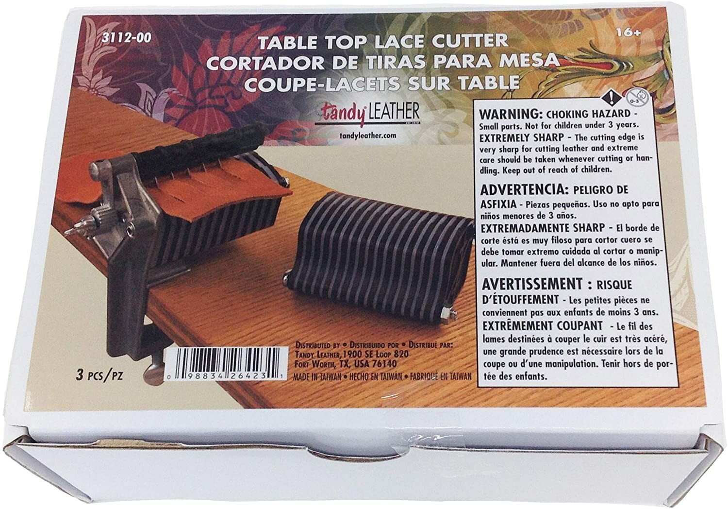 Tandy Leather Table Top Lace Cutter For Fringe Braiding Strip Belts and