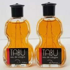 2 pack Tabu MINI Cologne Splash 0.5 oz ea by Dana Perfect for Travel VINTAGE