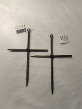 2 Hobby Lobby CATHOLIC Crucifix Christian Crucifixion Cross Nail Flat Head Metal