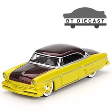 MINI GT 1954 LINCOLN CAPRI CUSTOM HOT ROD 1/64 CAR LIME YELLOW / BLACK MGT00794