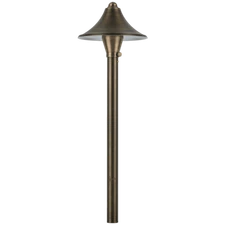 PLB09 Brass LED Cone Lamp Ready LV Pathway Outdoor Landscape Lighting Fixture