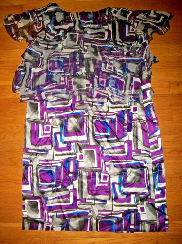 NWT LANE BRYANT ICON SILK DRESS WOMEN'S PLUS SIZE 14 16 18 20 22 24 26 28 - Picture 4 of 5