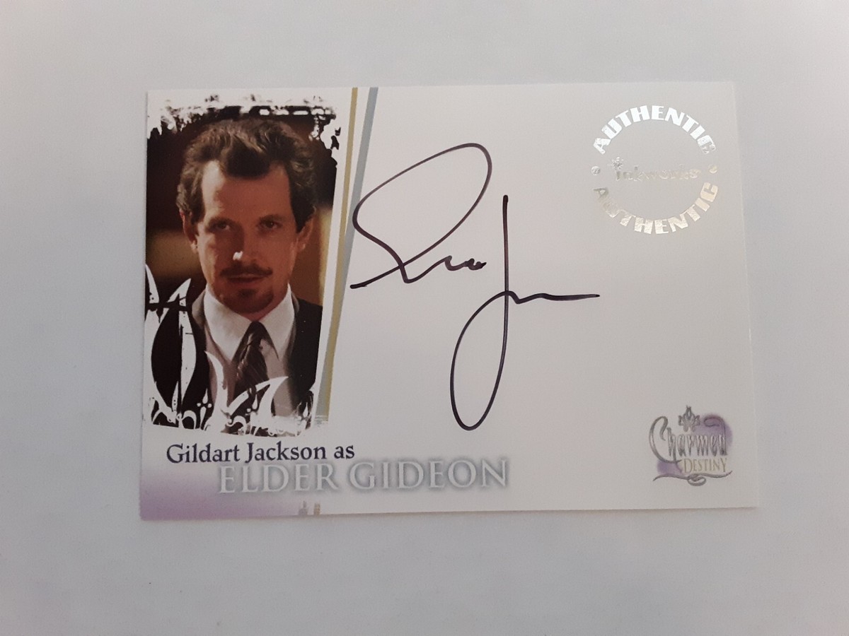 Charmed Destiny Autograph Trading Card Gildart Jackson As Elder