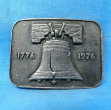 Liberty Bell US Bicentennial 1776 1976 Dress Belt Buckle 200 Years Vtg .MMR128