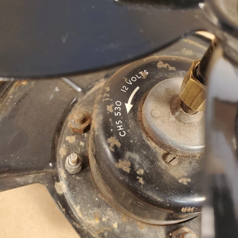 Original Jaguar XK150 Smiths Calentador Núcleo Ventilador Motor y Ventilador Hoja CHS 530 12 Voltios Foto 3 de 4