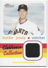 2020 Heritage Baseball Clubhouse Collection Relics Buster Posey Giants