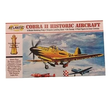 10-144 ATLANTIS 1:46 Scale Bell P-39Q Cobra II Plastic Model Kit New Sealed