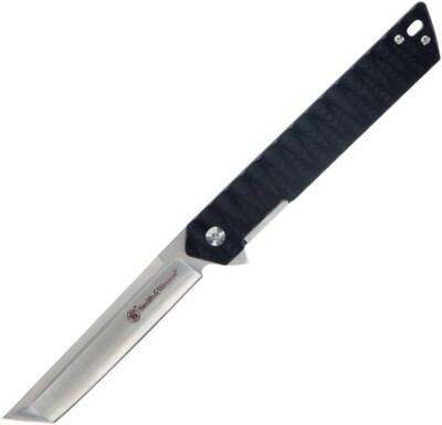 Smith & Wesson 24/7 Linerlock 3.5'' 8Cr13MoV Black G10 Folding Knife 1147097