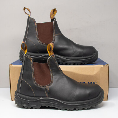Blundstone 172 Stout Brown Safety Toe Boots, Men display picture 2