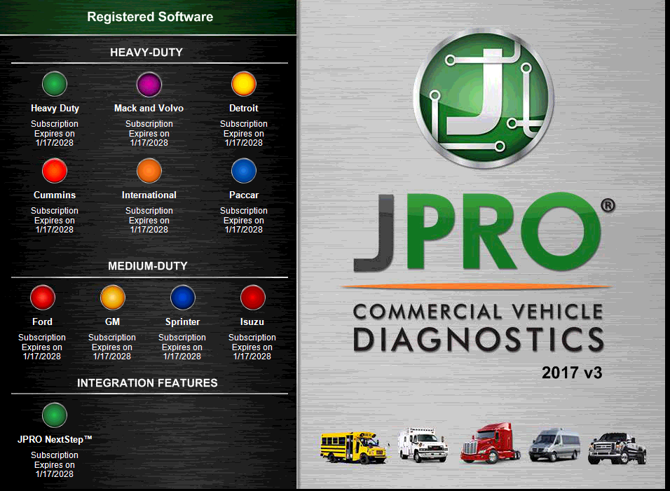 JPRO Commercial Fleet Diagnostics Software 2017 V3 - Best Version ! | eBay