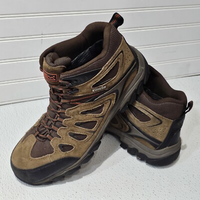 Nord Trail Hiking Boots Mens 13 M Brown Leather Ankle Top Lace Up Waterproof