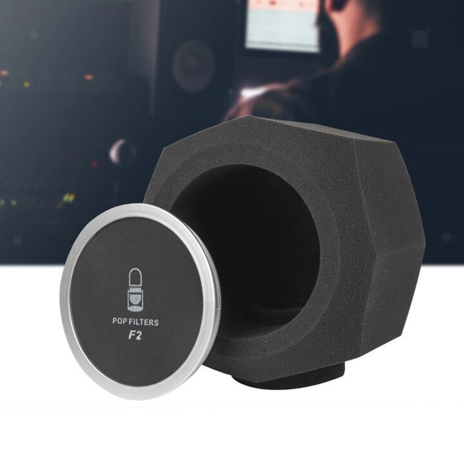 Écran De Microphone HIQIU F2 - Filtre Acoustique Anti-bruit Pour Enregistrement Studio, Chant, Podcasts, Réduction Des Souffles Et Interférences