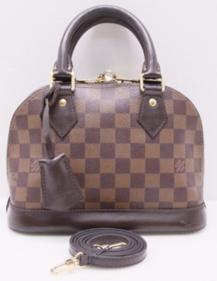 LOUIS VUITTON Alma BB Damier Ebene Brown Handbag  AA5129