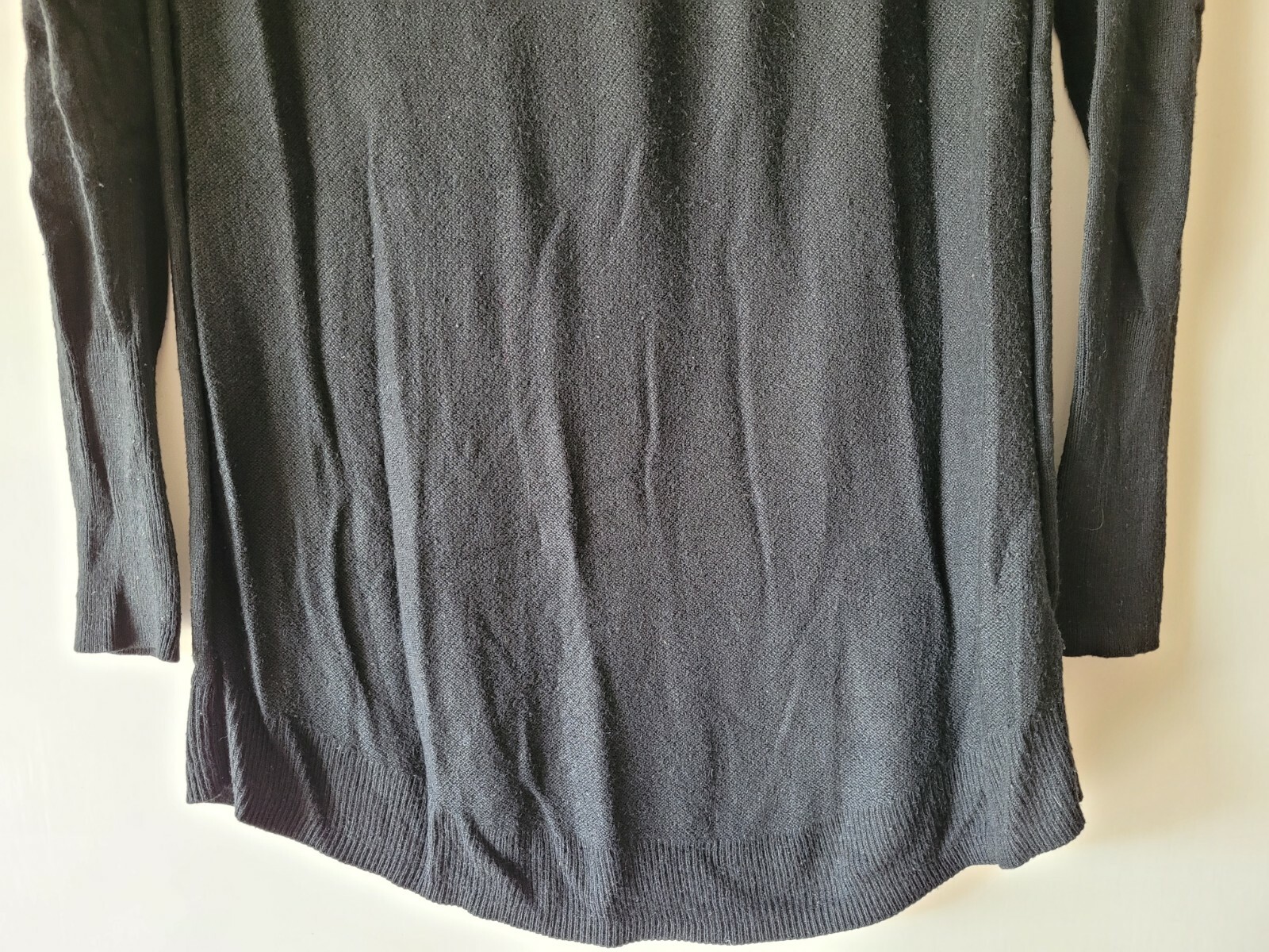 Mossimo Basic Solid Black Long Sleeve Pullover Sw… - image 3