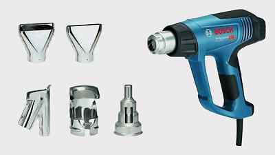 Bosch 2000 Watt Professionell Heißluftpistole Set Blau 630°C Thg 20-63
