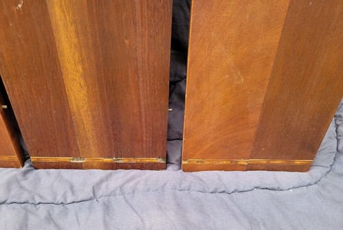Antique Mahogany Table Leaves With Holder Box 5 Leaves - Picture 4 of 8
