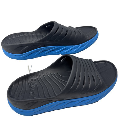 Mens Hoka One One Ora Recovery Slide 1099673 EDNB Sandals Ebony Blue Sport Sz 13