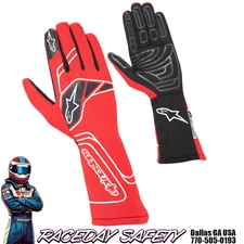 Alpinestars Tech-1 START V3 Race Gloves SFI 3.3/5 Red 3551623-30