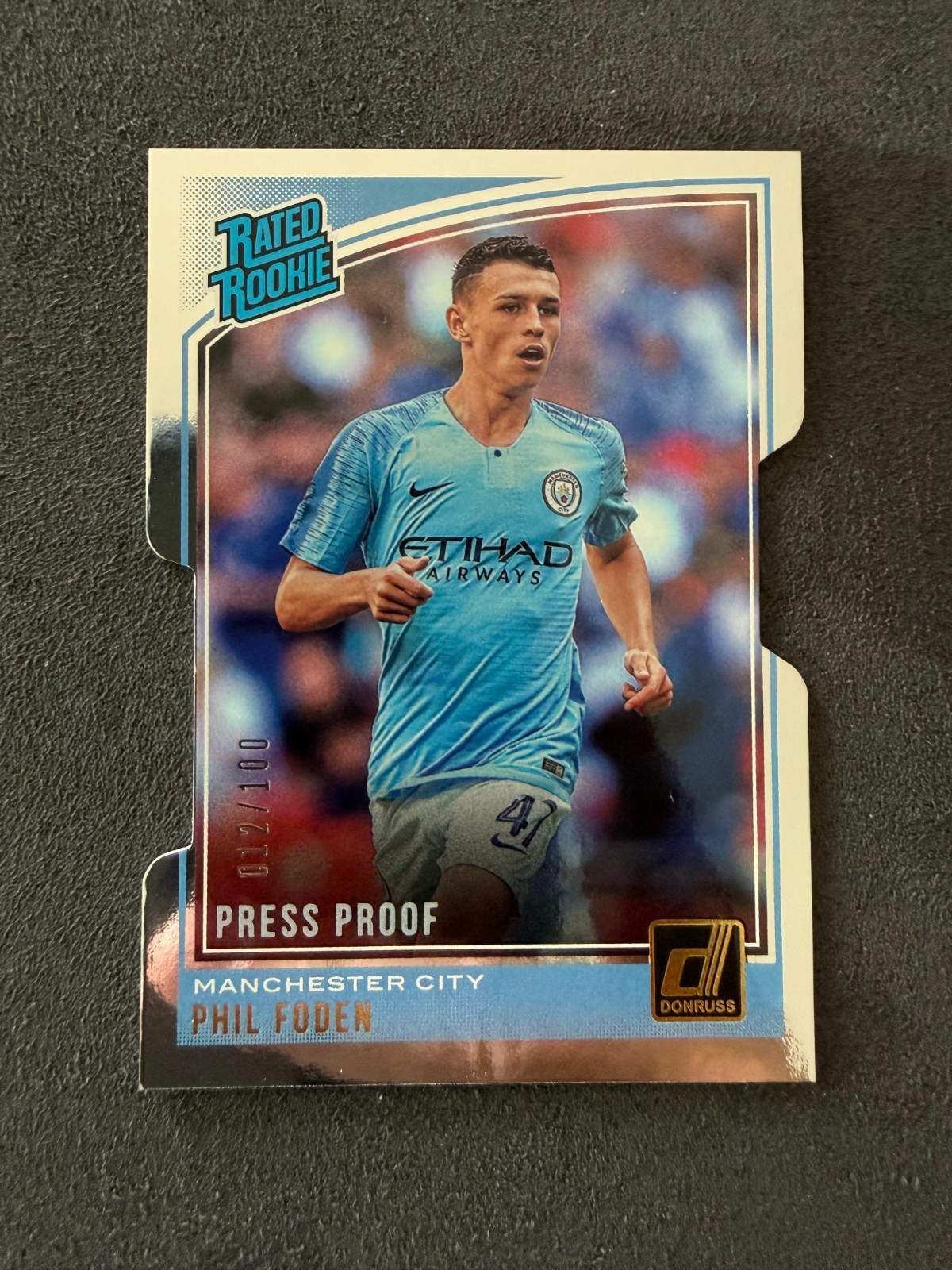 2018-19 Panini Donruss - Press Proof Phil Foden #179 Die-Cut /100