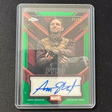 🦄DF 2025 TOPPS CHROME DEADPOOL AUTO GREEN REFRACTOR /99 AARON STANFORD