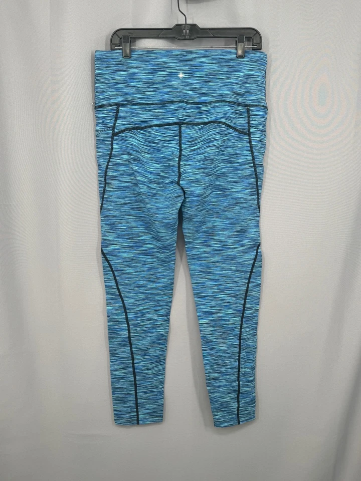 Leggings Fishers Finery Feminina XL Azul Cintura Alta Roupa Ativa Bambu Sustentável - Imagem 2 de 4