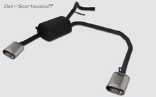 Ulter Duplex Sportauspuff Skoda FABIA 1 Fließheck 145x75mm flachoval eingerollt