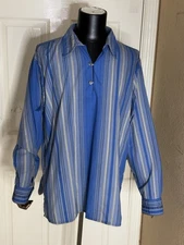 Rare Patagonia RHYTHM King Snake Blue Multi Stripes Shirt XL