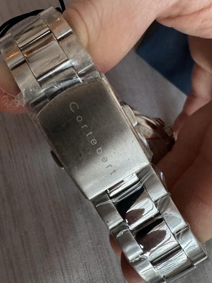 Novo Cortebert Elevation World Time relógio automático GMT data 45mm CB-3013-11 - Imagem 4 de 4