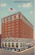 Hotel Charlotte North Carolina NC Postcard F03