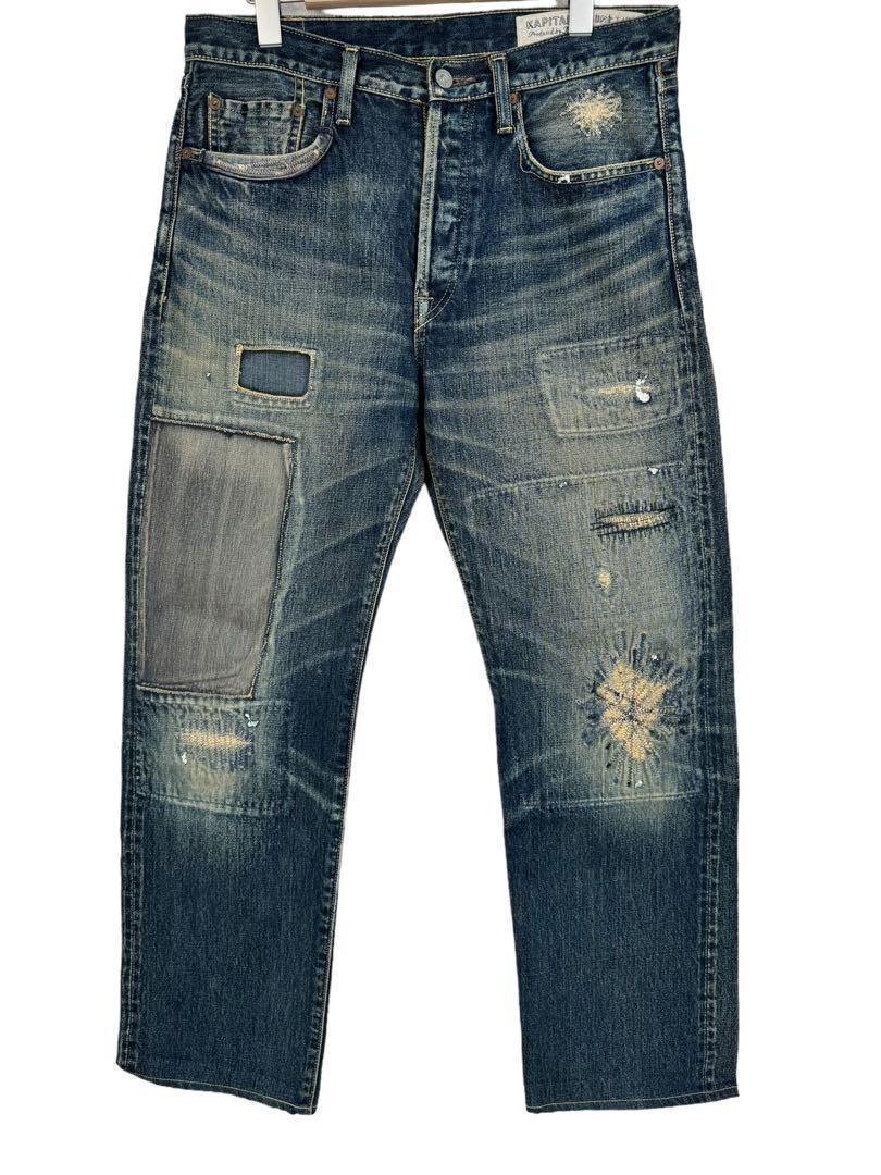KAPITAL  デニムパンツ　チャーマン KAPITAL Made in Japan Size 32 Patchwork denim pants limited