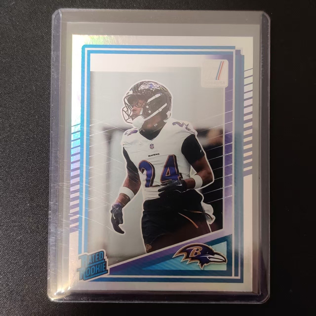 🐸2025 PANINI DONRUSS FOOTBALL RATED ROOKIE NO NAME RC MALAKI STARKS #346 SP