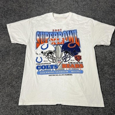 007 Super Bowl XLI NFL Indianapolis Colts vs Chicago Bears shirt VK08450
